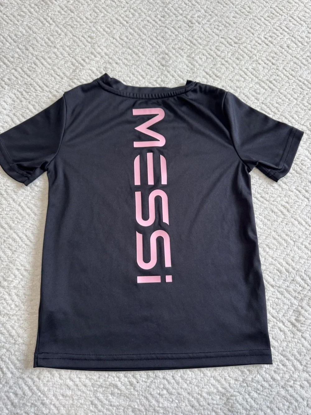 Kids Black 'Legend' Messi Soccer T-Shirt sz 5